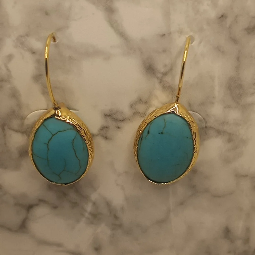 Turquoise  earrings - Picture 3 of 3